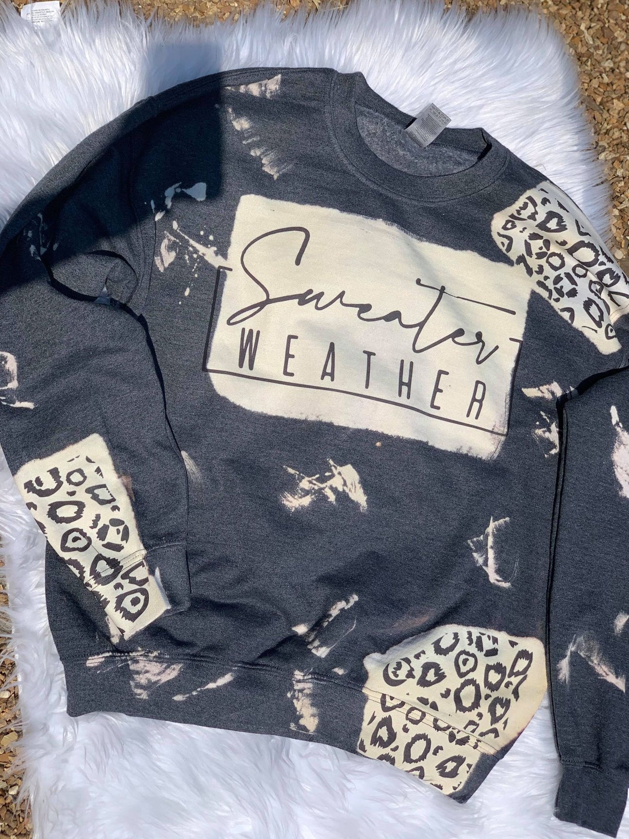 Sweater Weather Bleached Sweatshirt