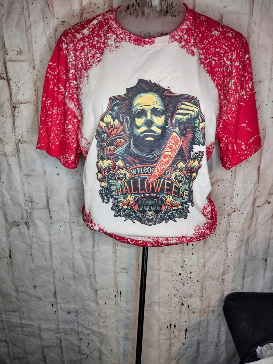 Halloween Bleached Tees