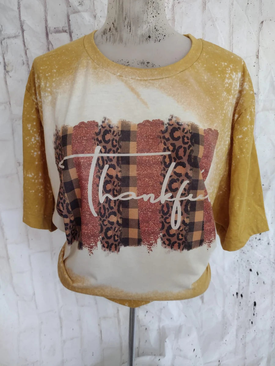 Thankful Bleached Tees