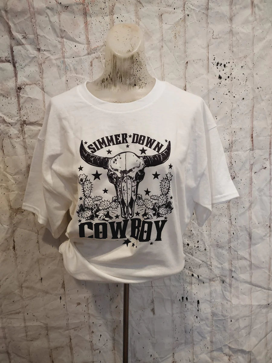 Simmer down cowboy Tee
