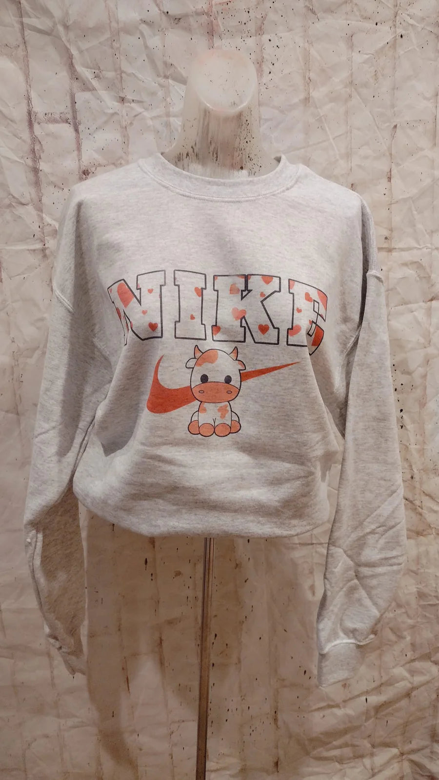 Valentine day cow Sweatshirt
