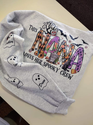 This Nana Loves Her Spooky Crew Sweatshirt