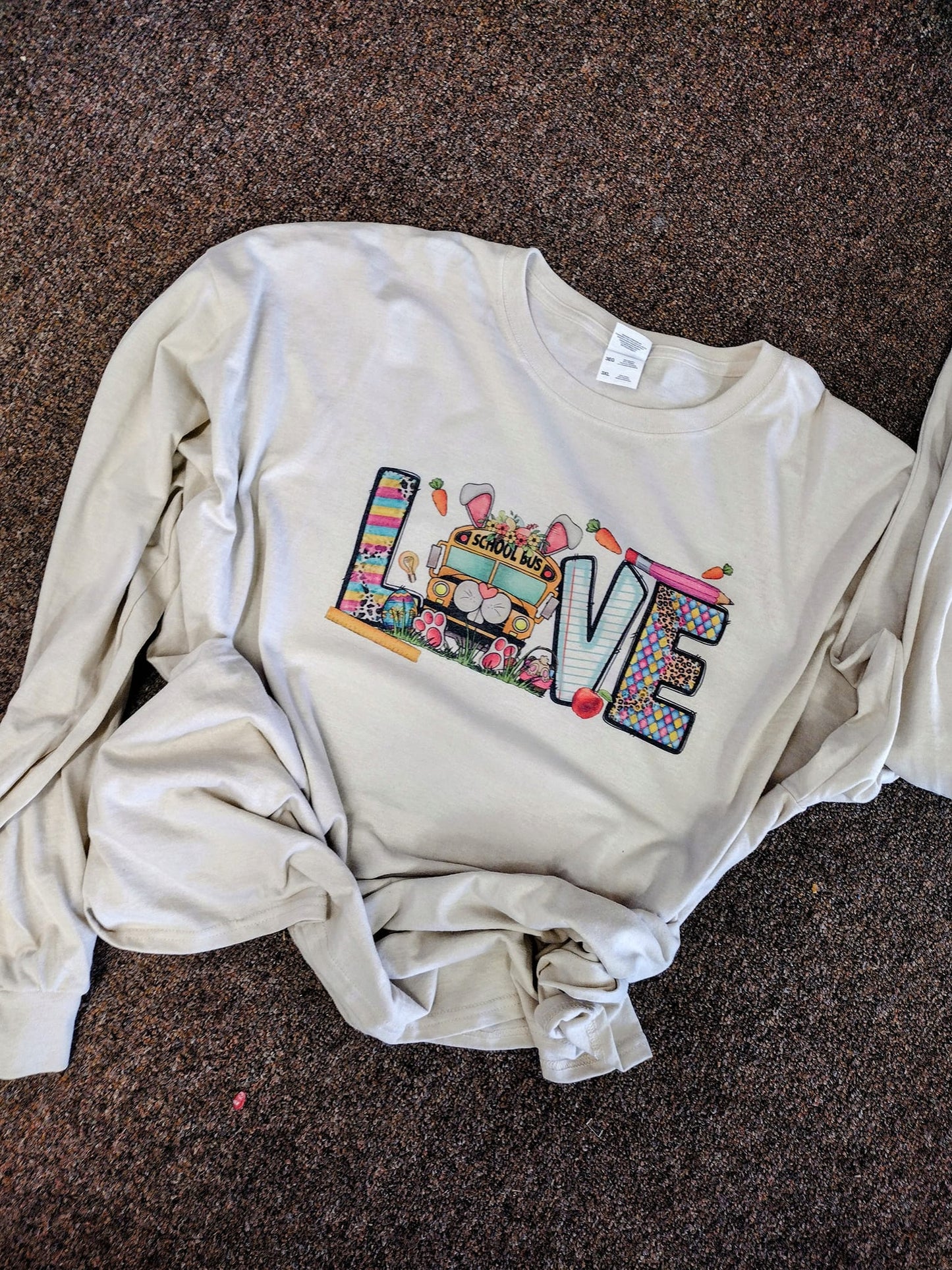 Easter School Bus Long Sleeve