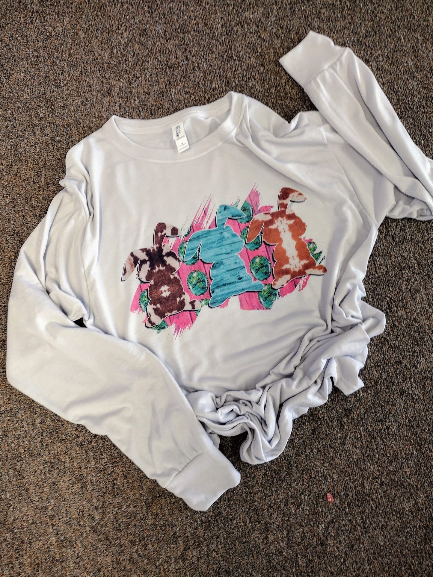 Boho Easter Bunnies Long Sleeve