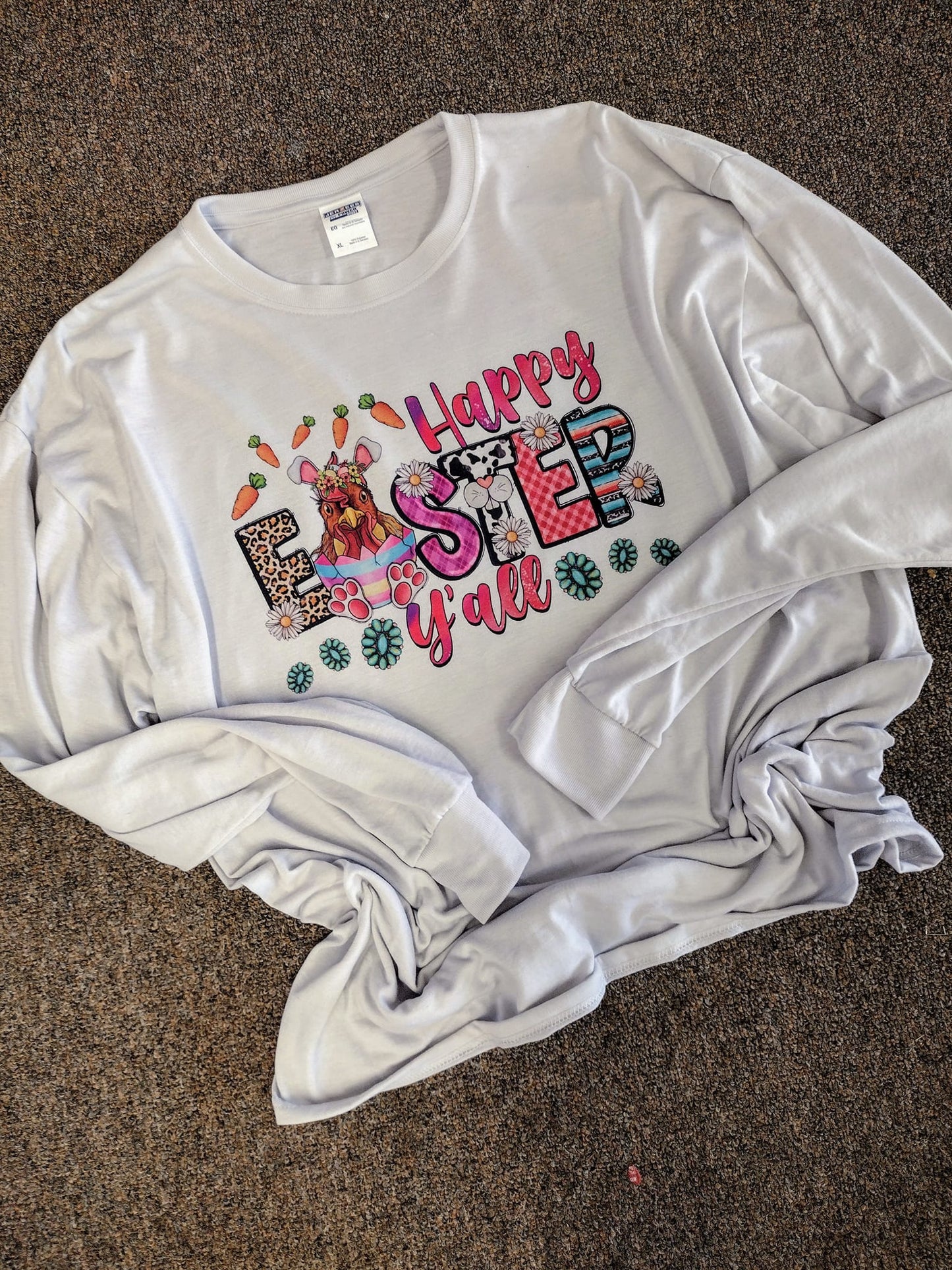 Happy Easter Yall Long Sleeve