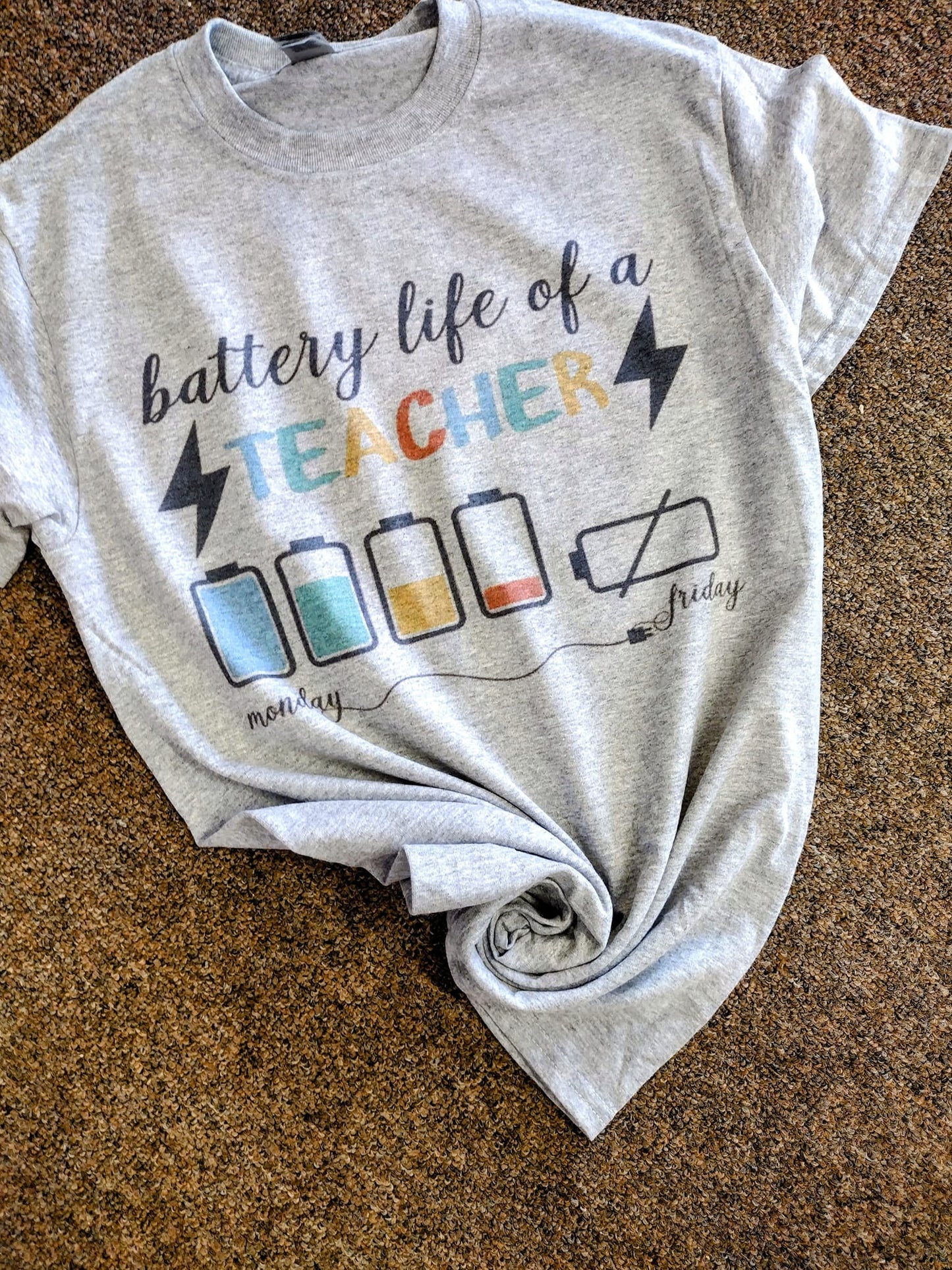 Battery life of a teacher Tee