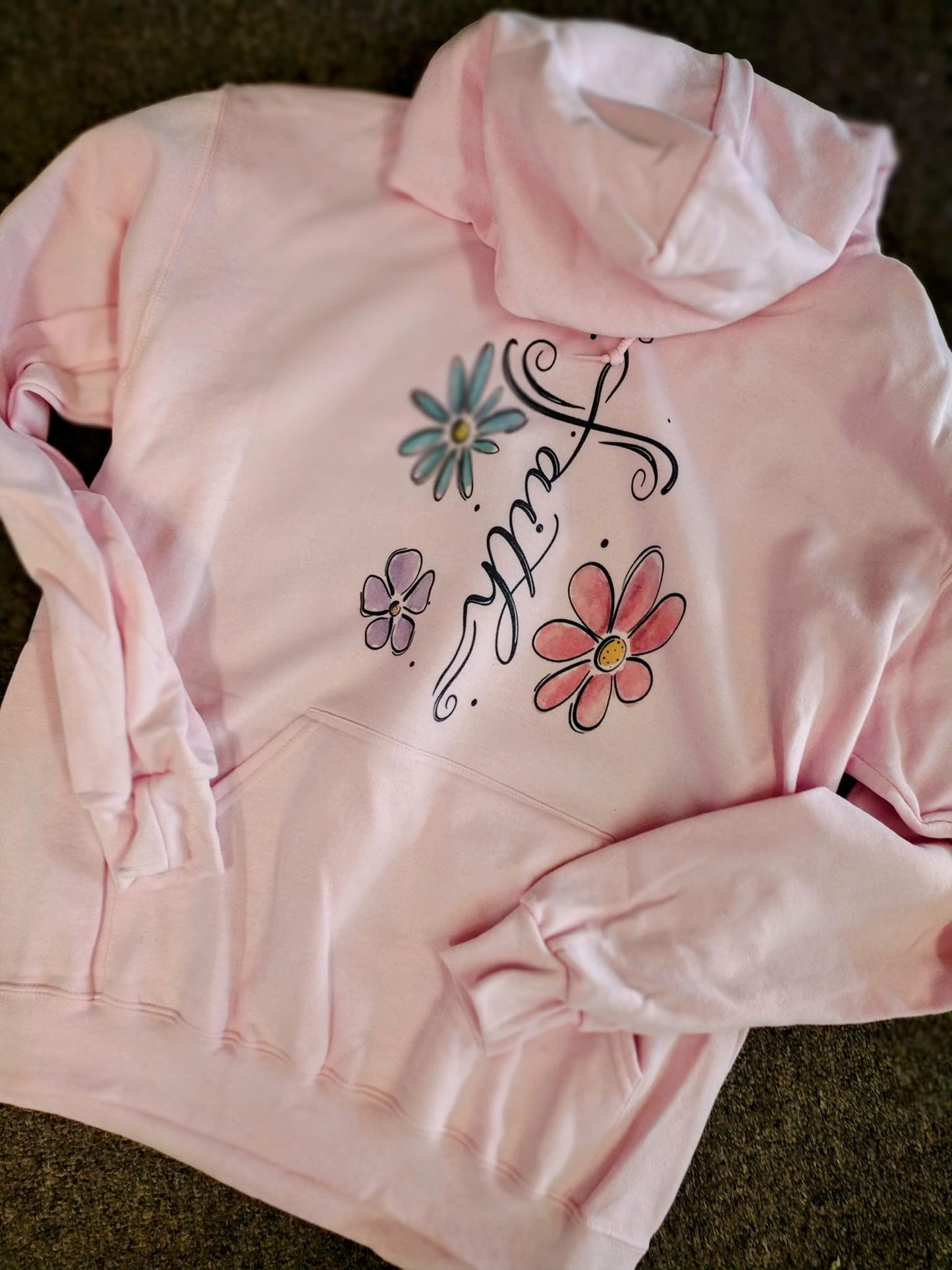 Faith with flowers hoodie
