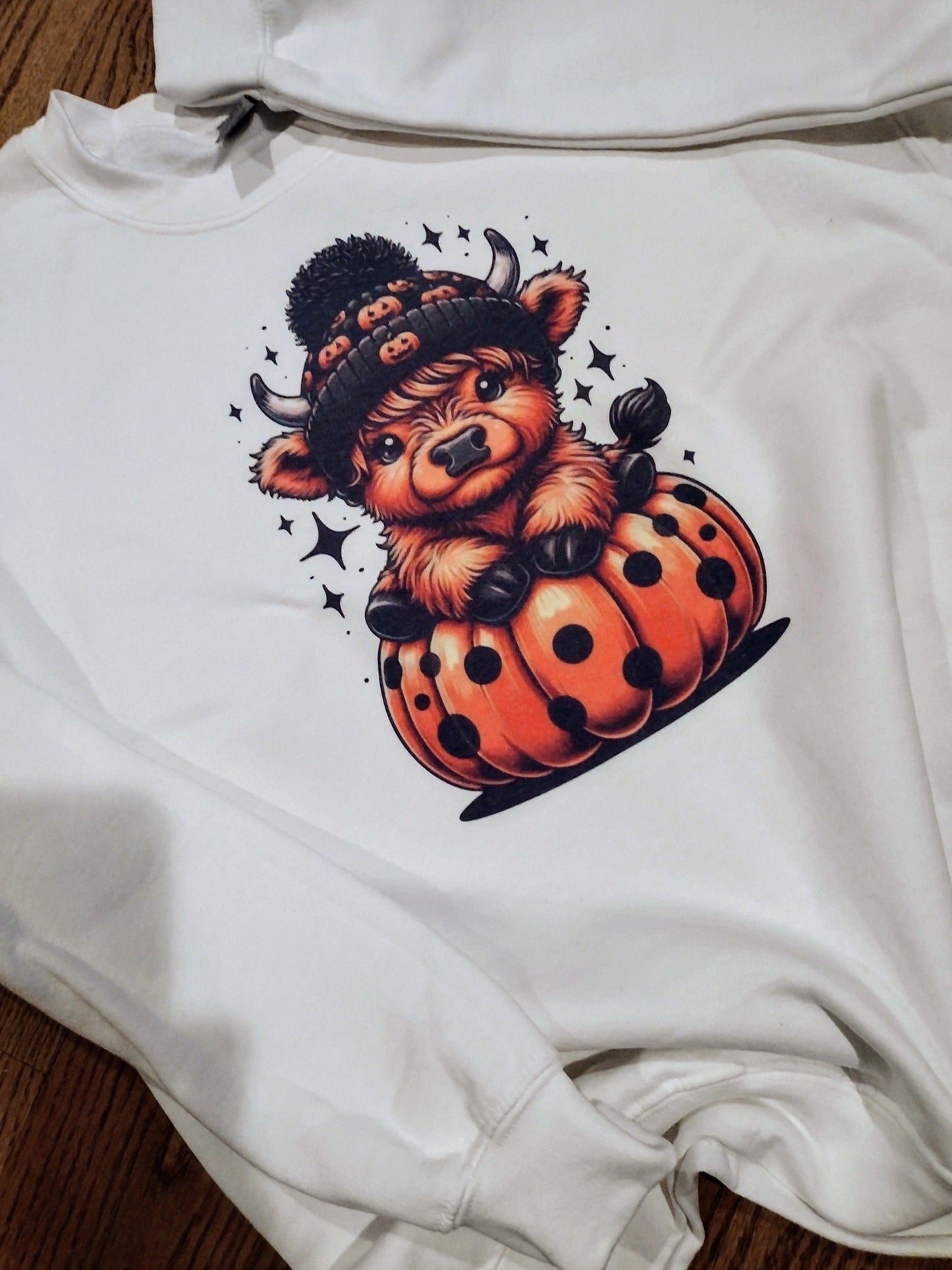 Halloween cow sweatshirt