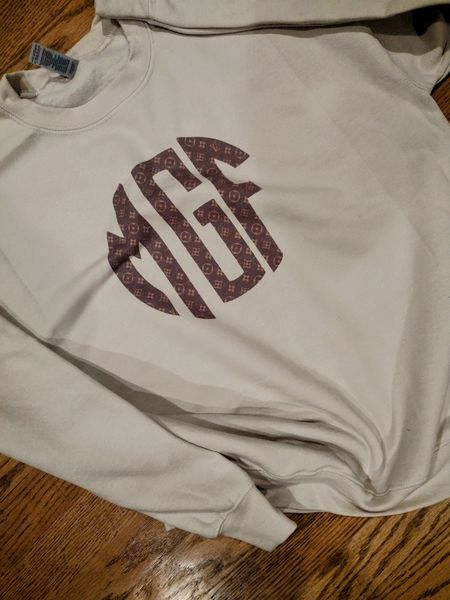 Custom monogram sweatshirt