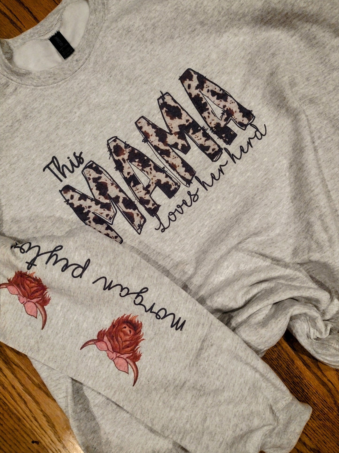Custom This mama loves her herd sweatshirt
