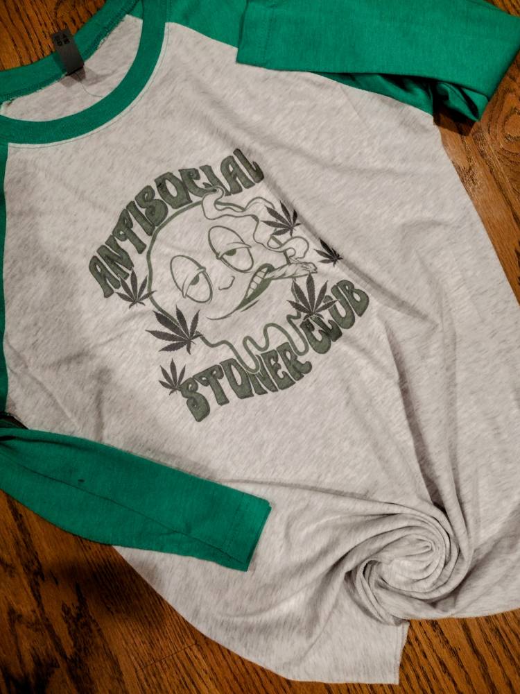 Anti Social Stoner club raglan