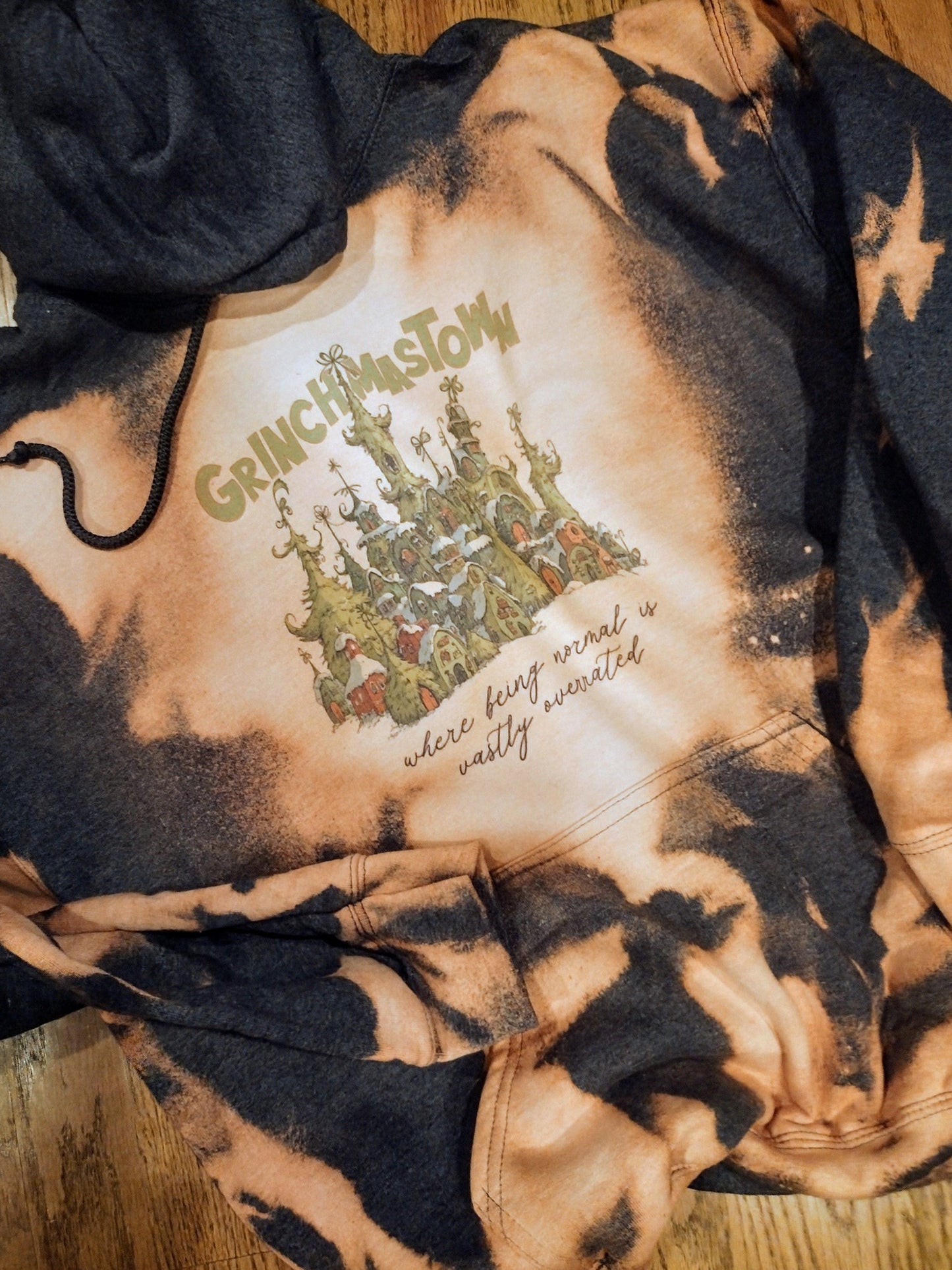 Christmas bleached hoodie