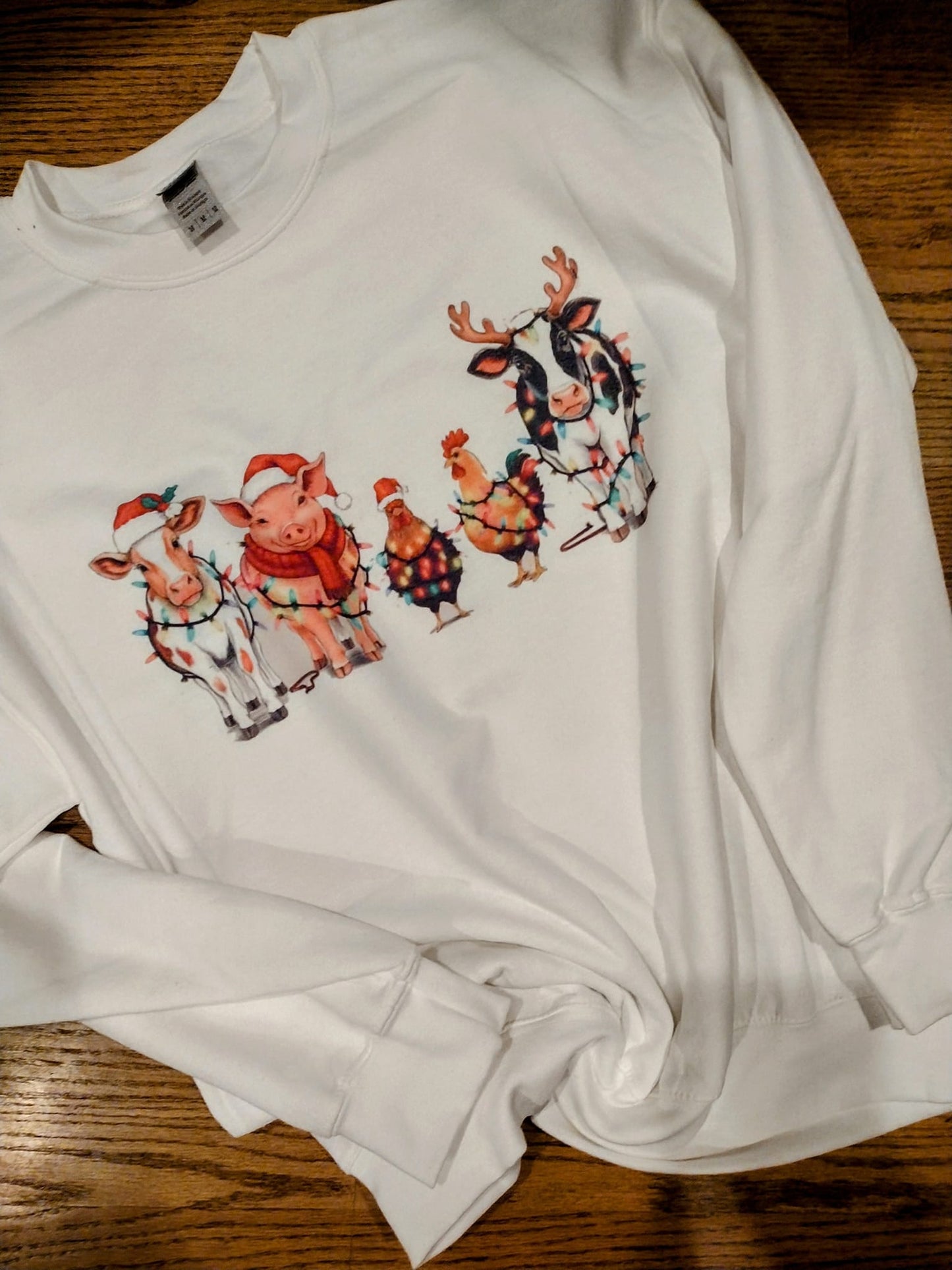 Christmas on the farm sweatshirt