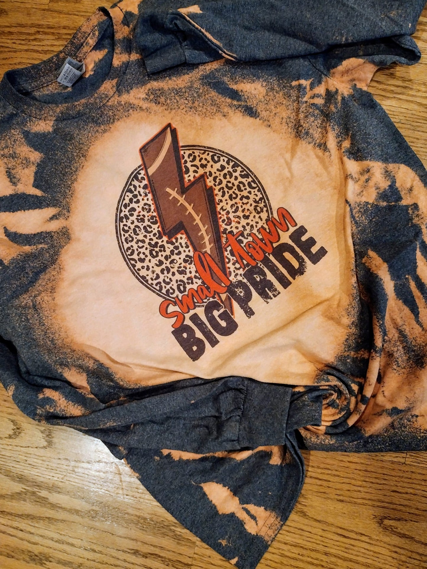 Small town pride long sleeve bleach