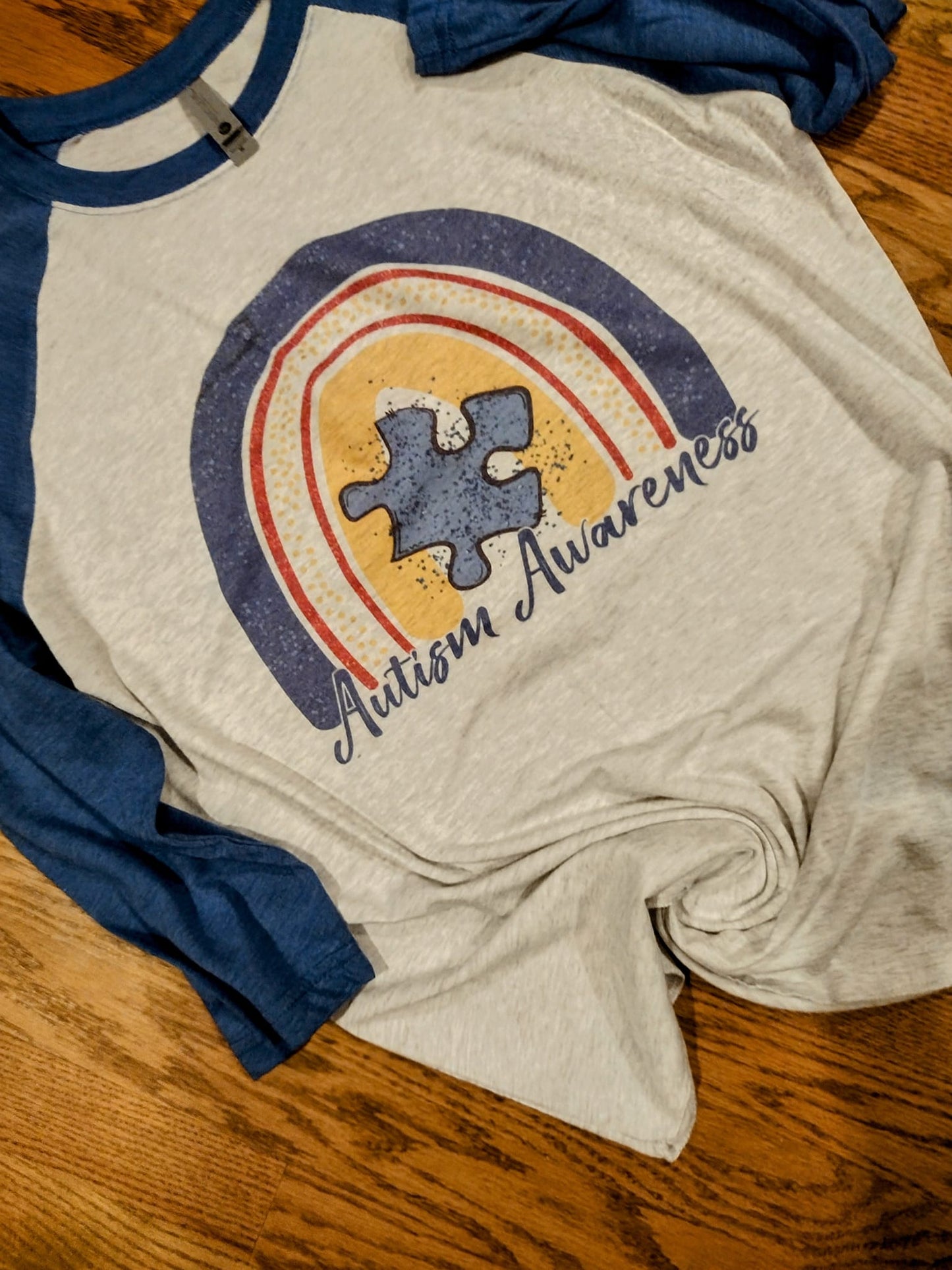 Autism awareness raglan