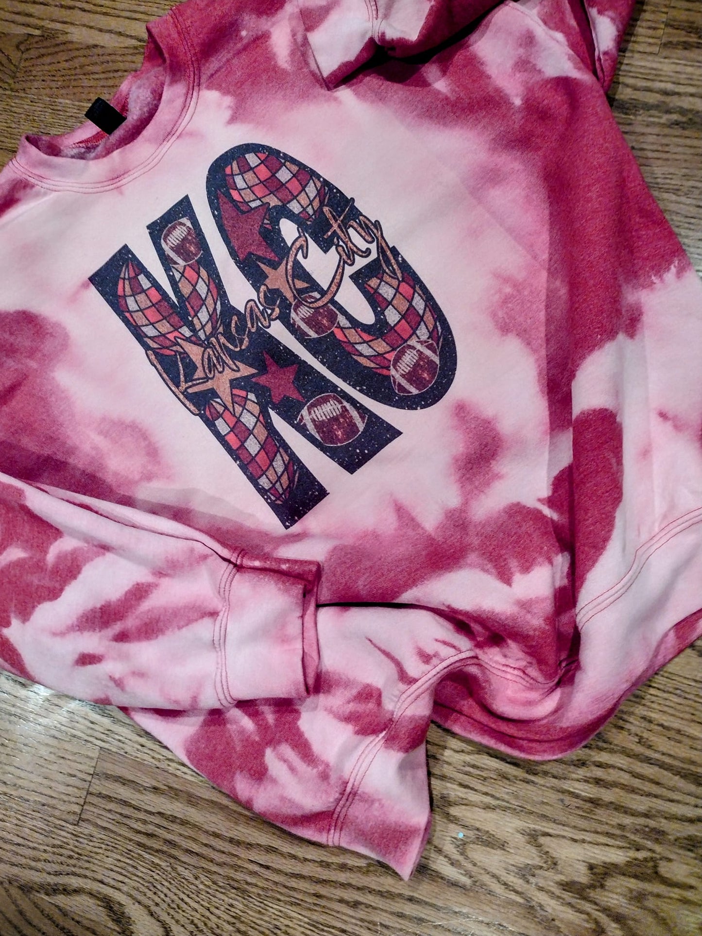Football bleached sweatshirt