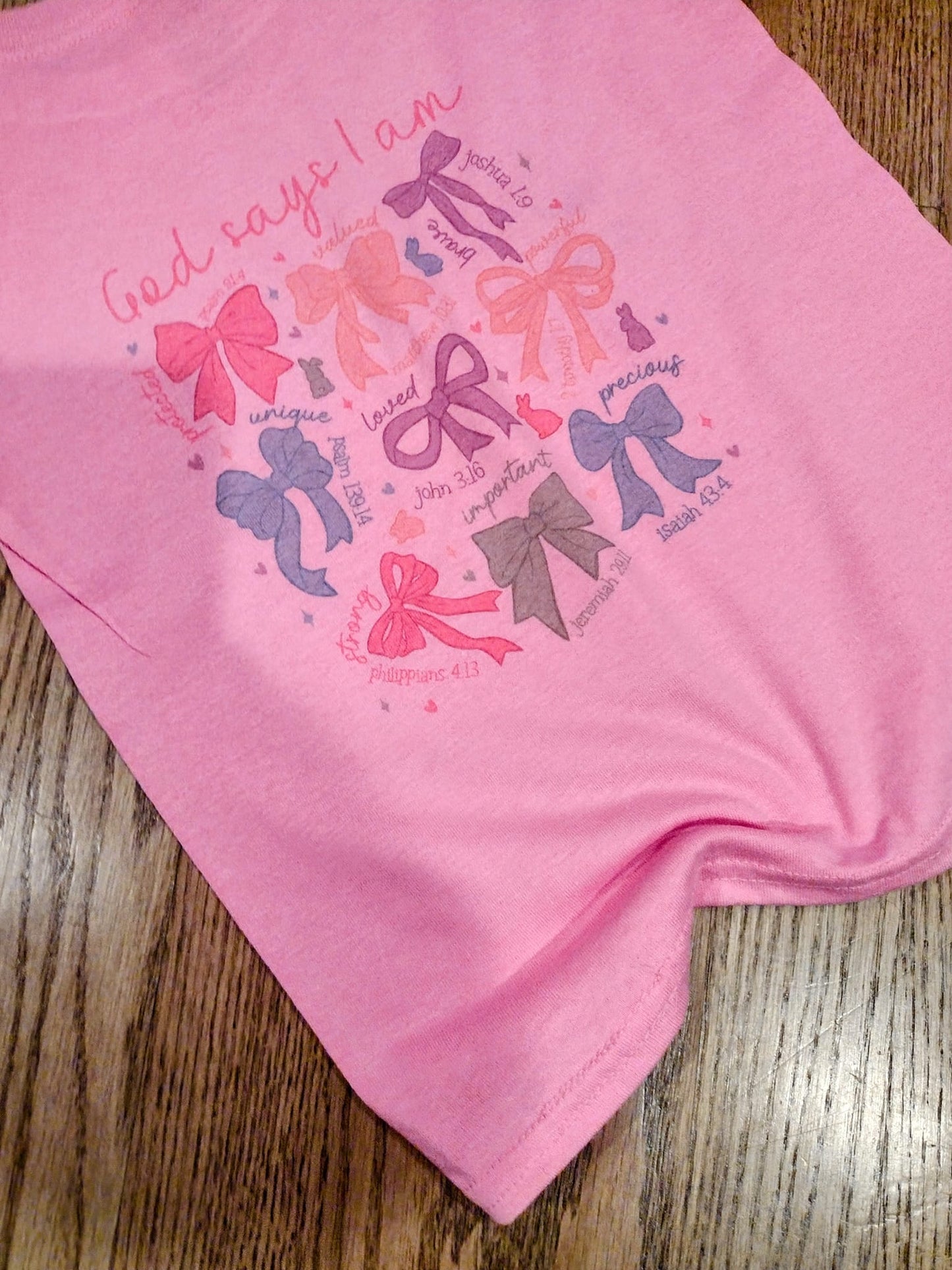 God says that i am shirt