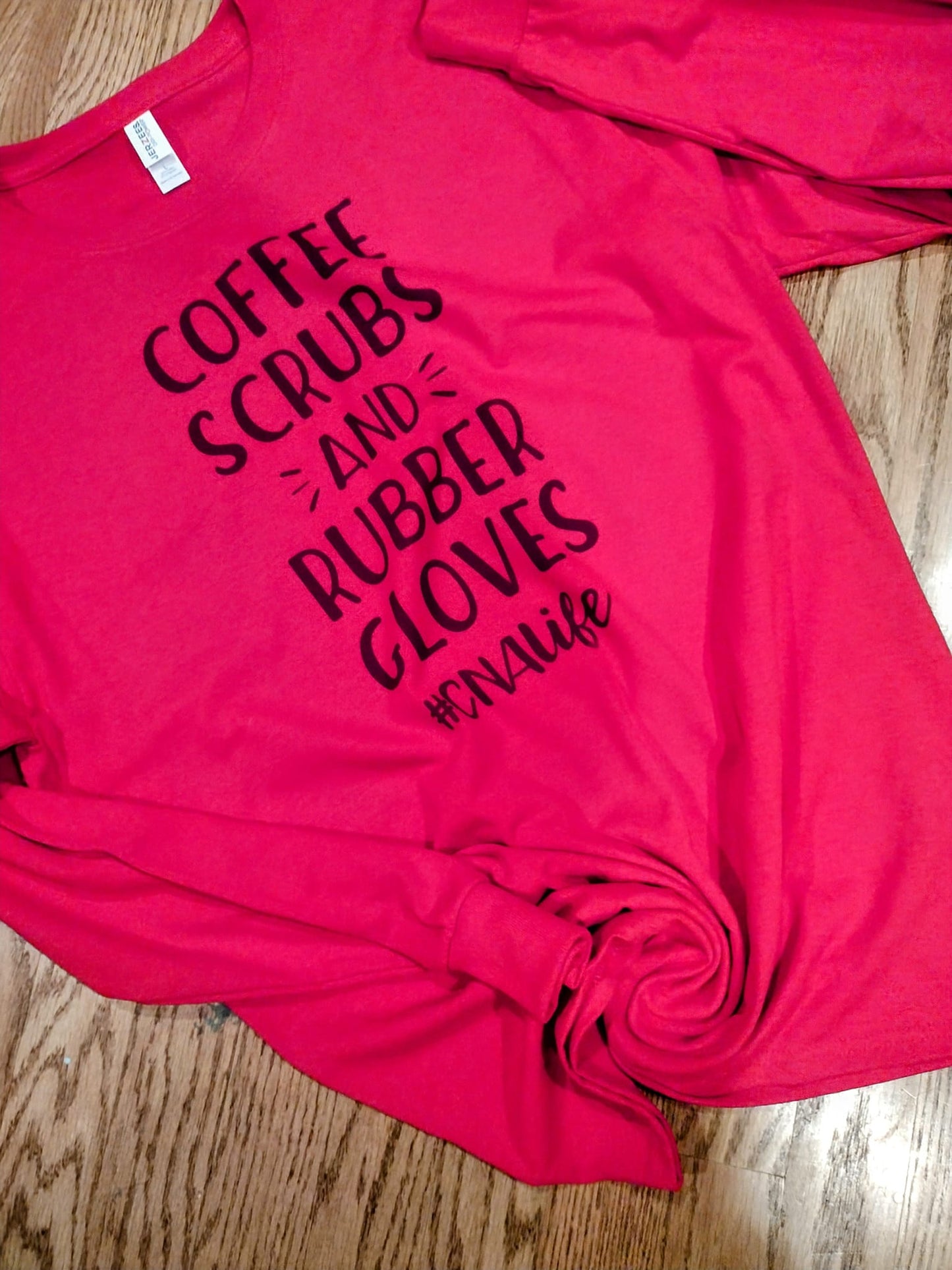Coffee scrub long sleeve