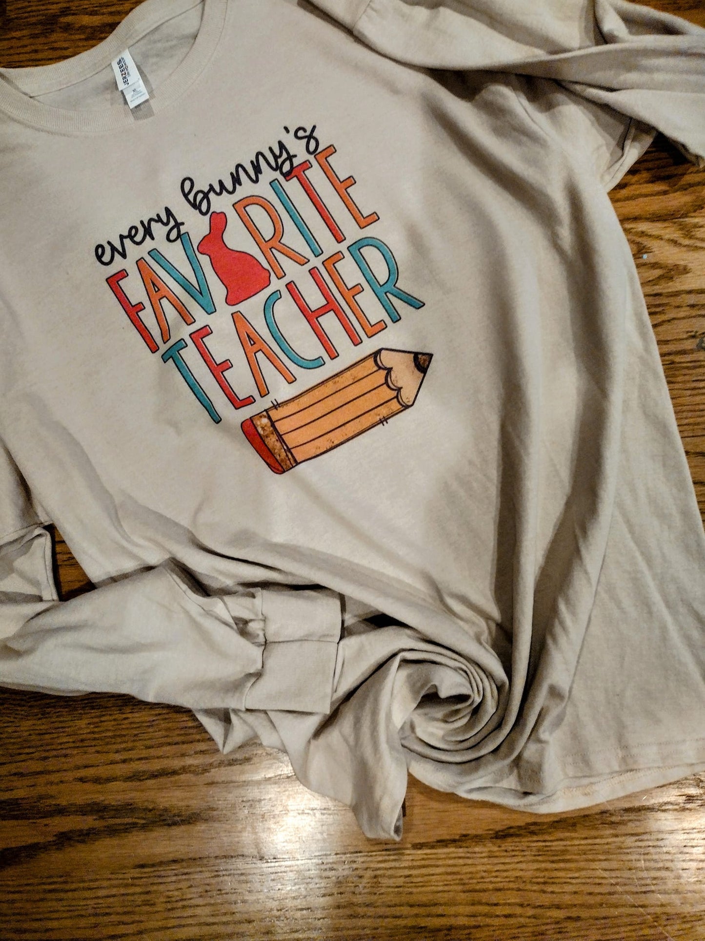 Every bunnies favorite teacher long sleeve