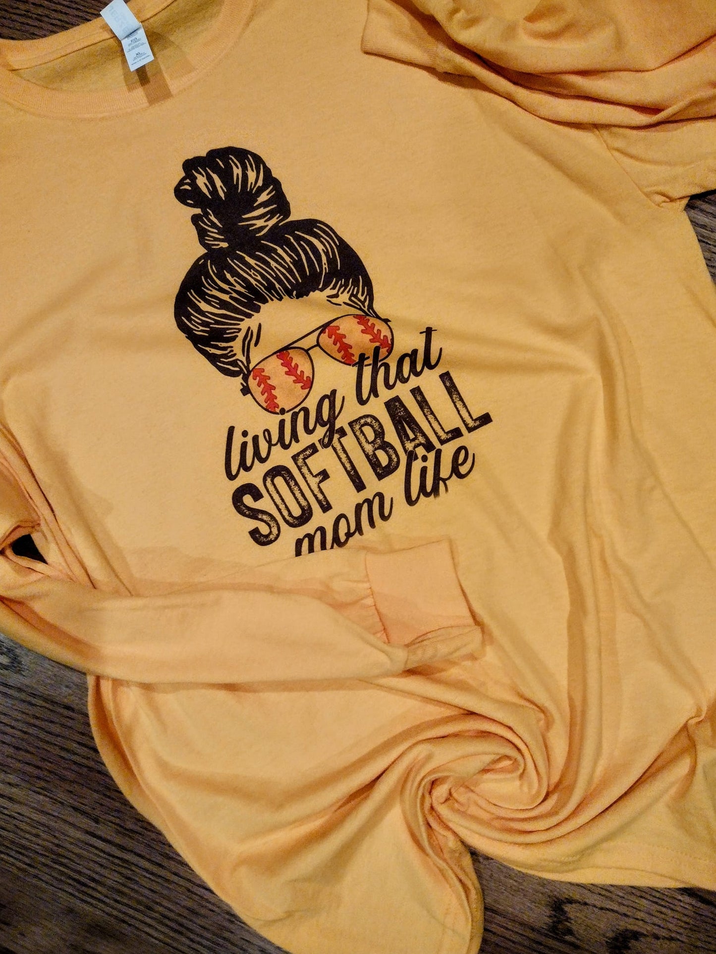 Softball mom life long sleeve