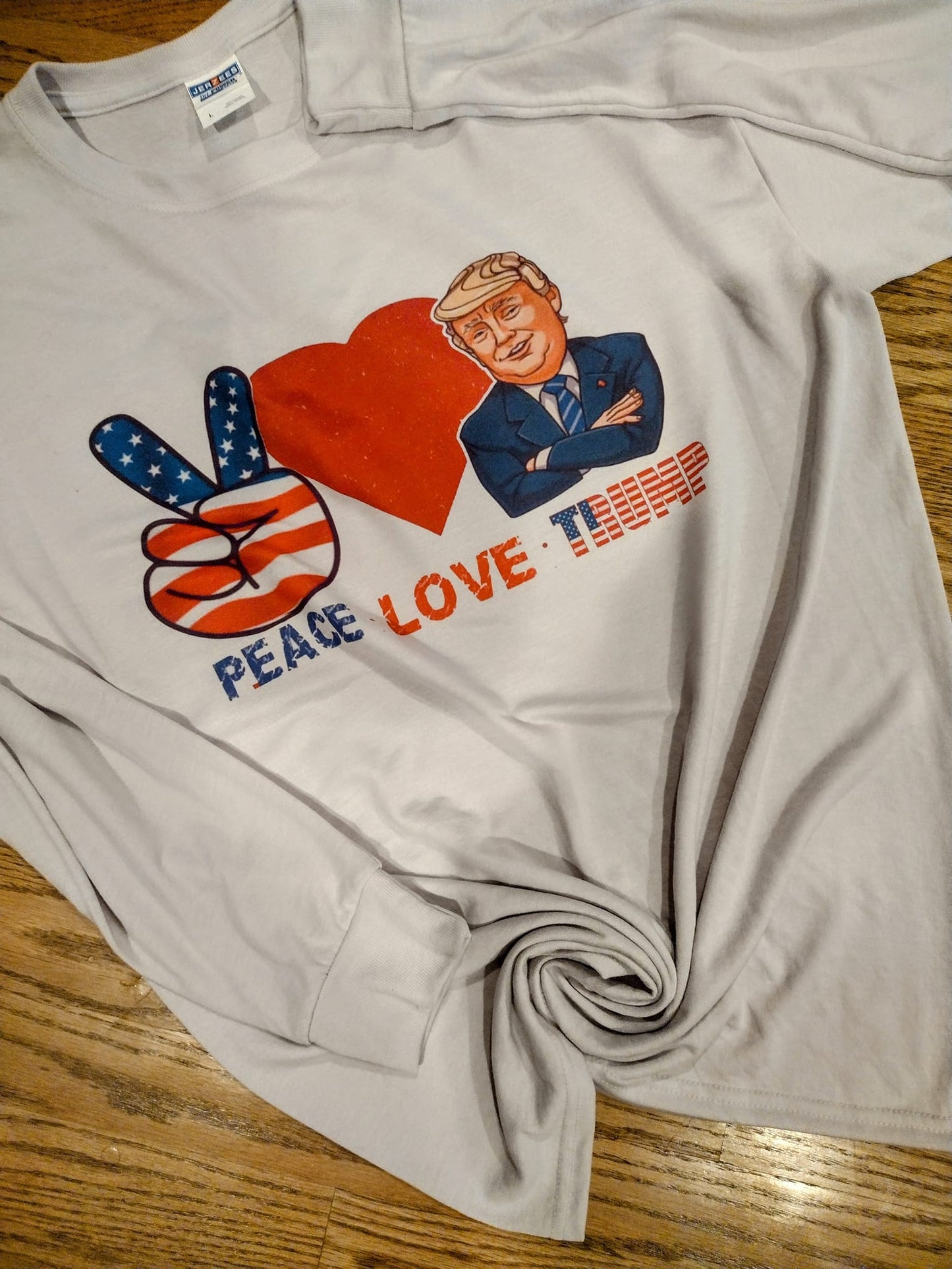 Peace love trump long sleeve