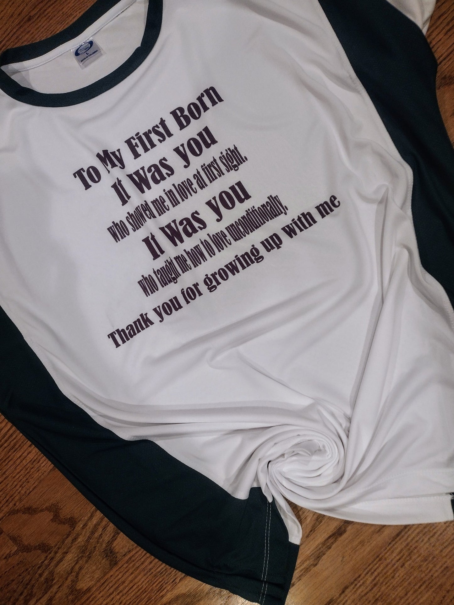 To my first born shirt