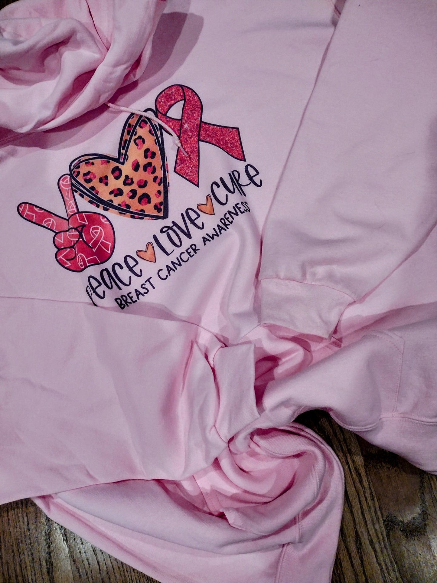 Peace love cure hoodie