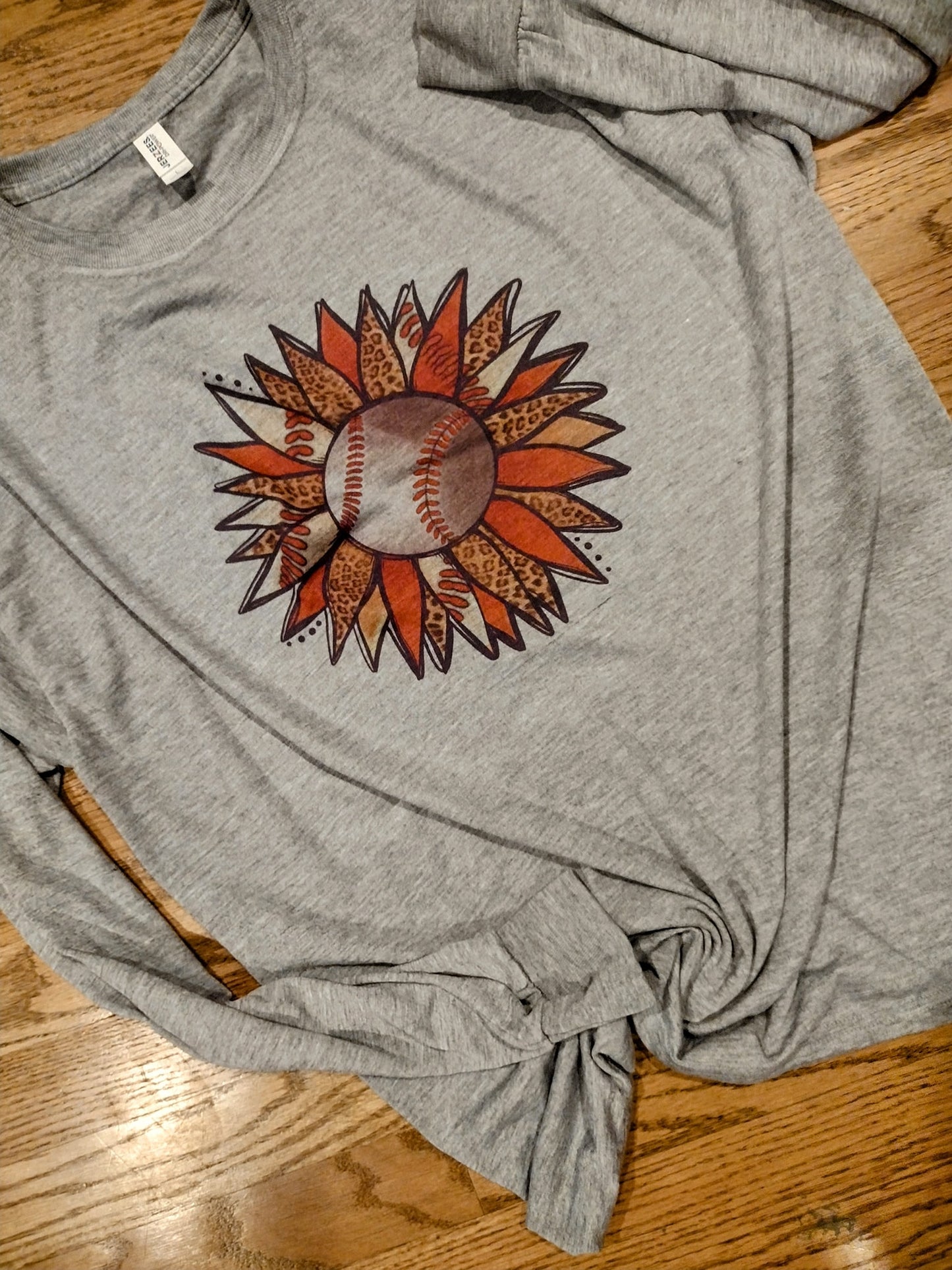 Baseball Sunflower Long sleeve