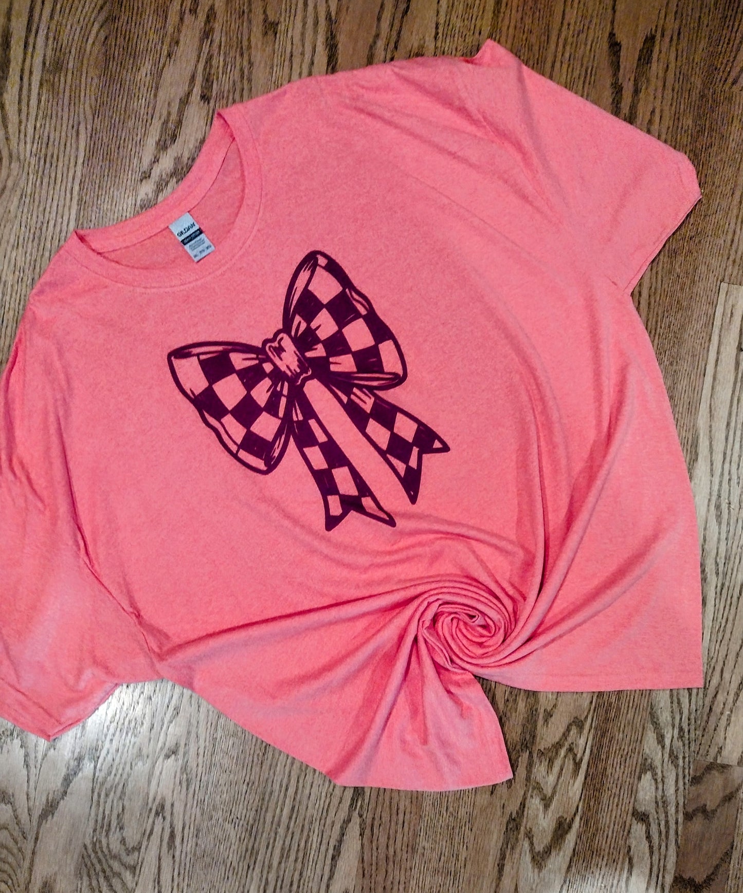 Checkered ribbon shirt