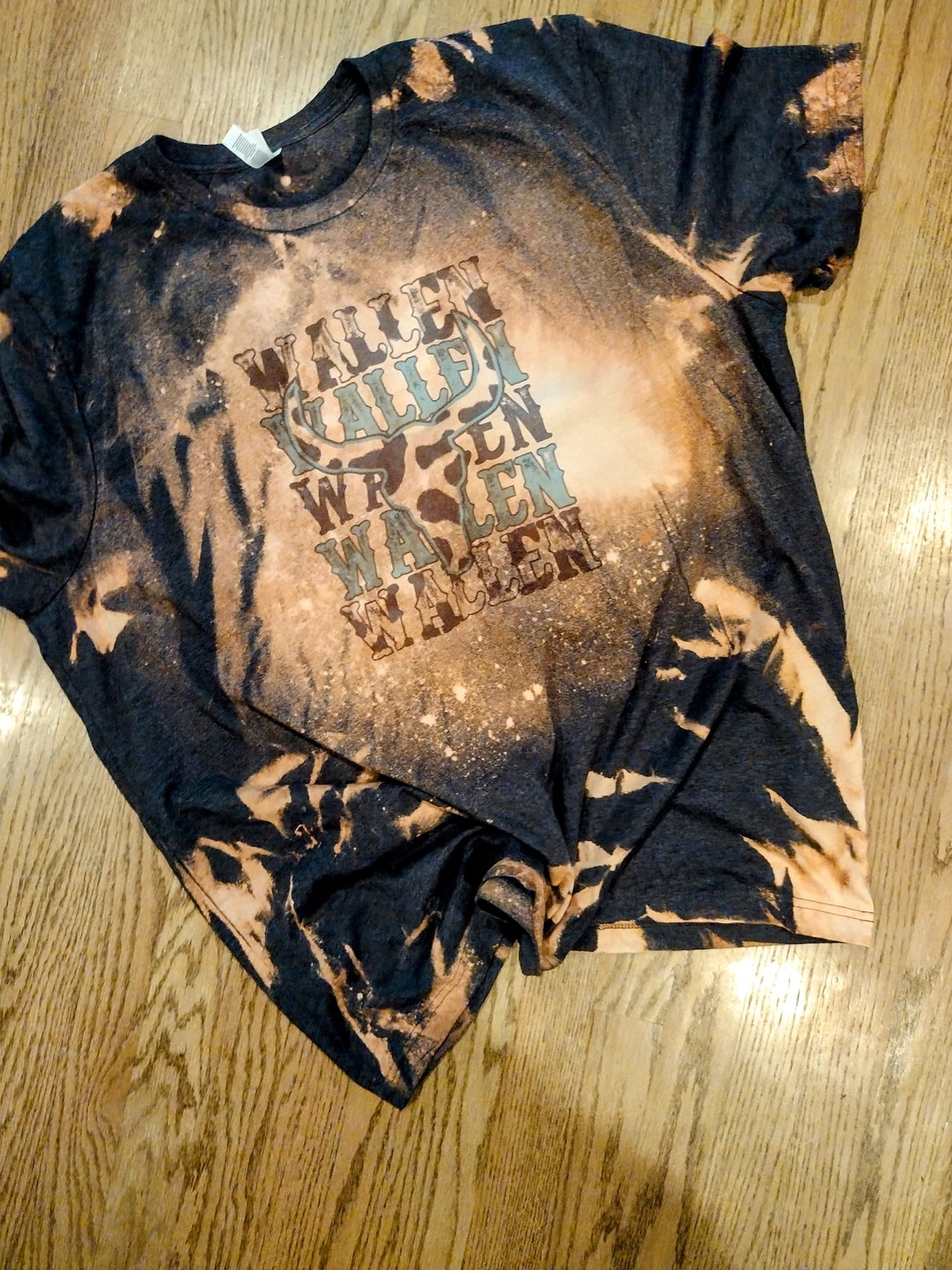 Cowhide bleach tee