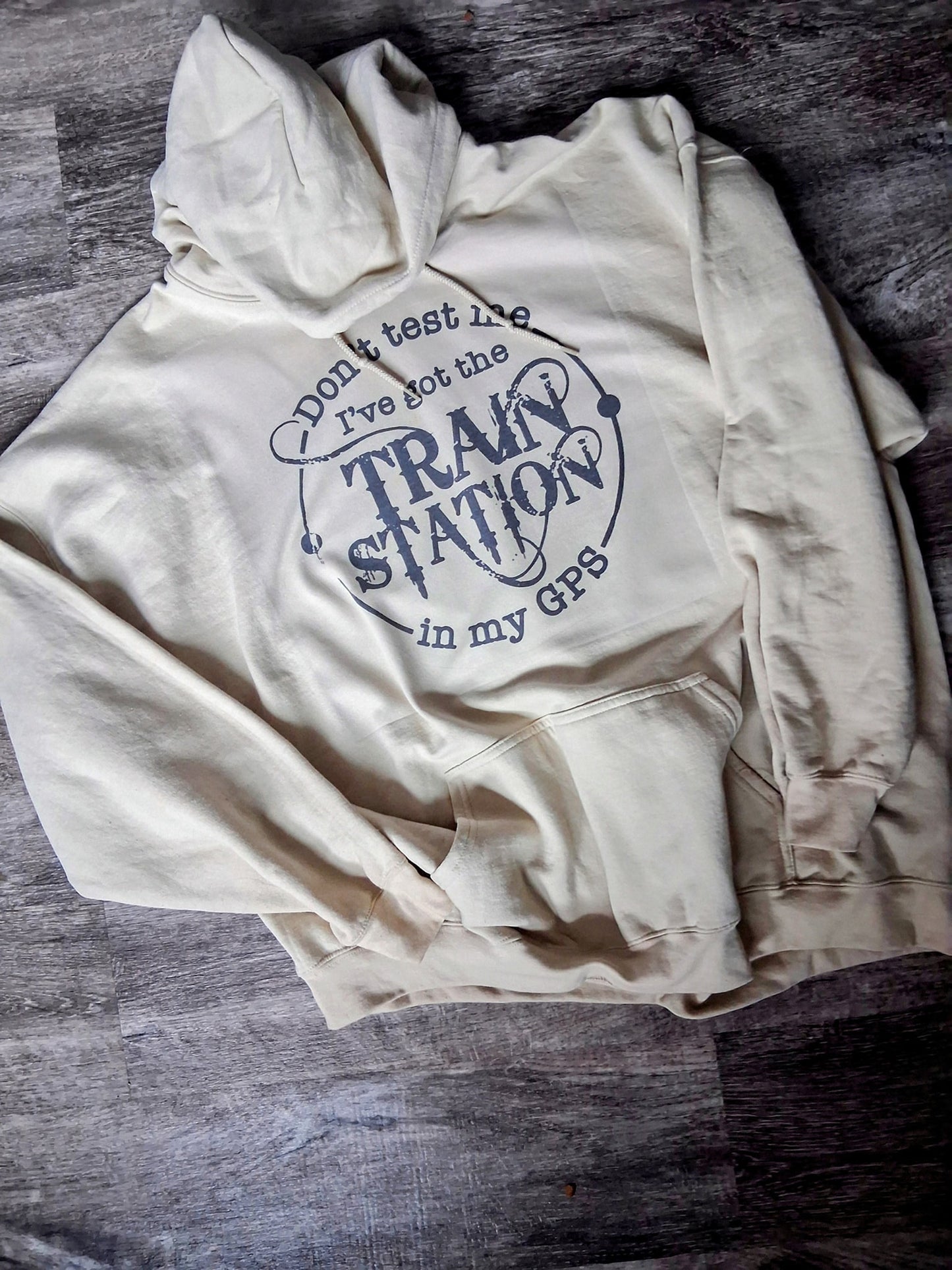 Train station in my gps hoodie