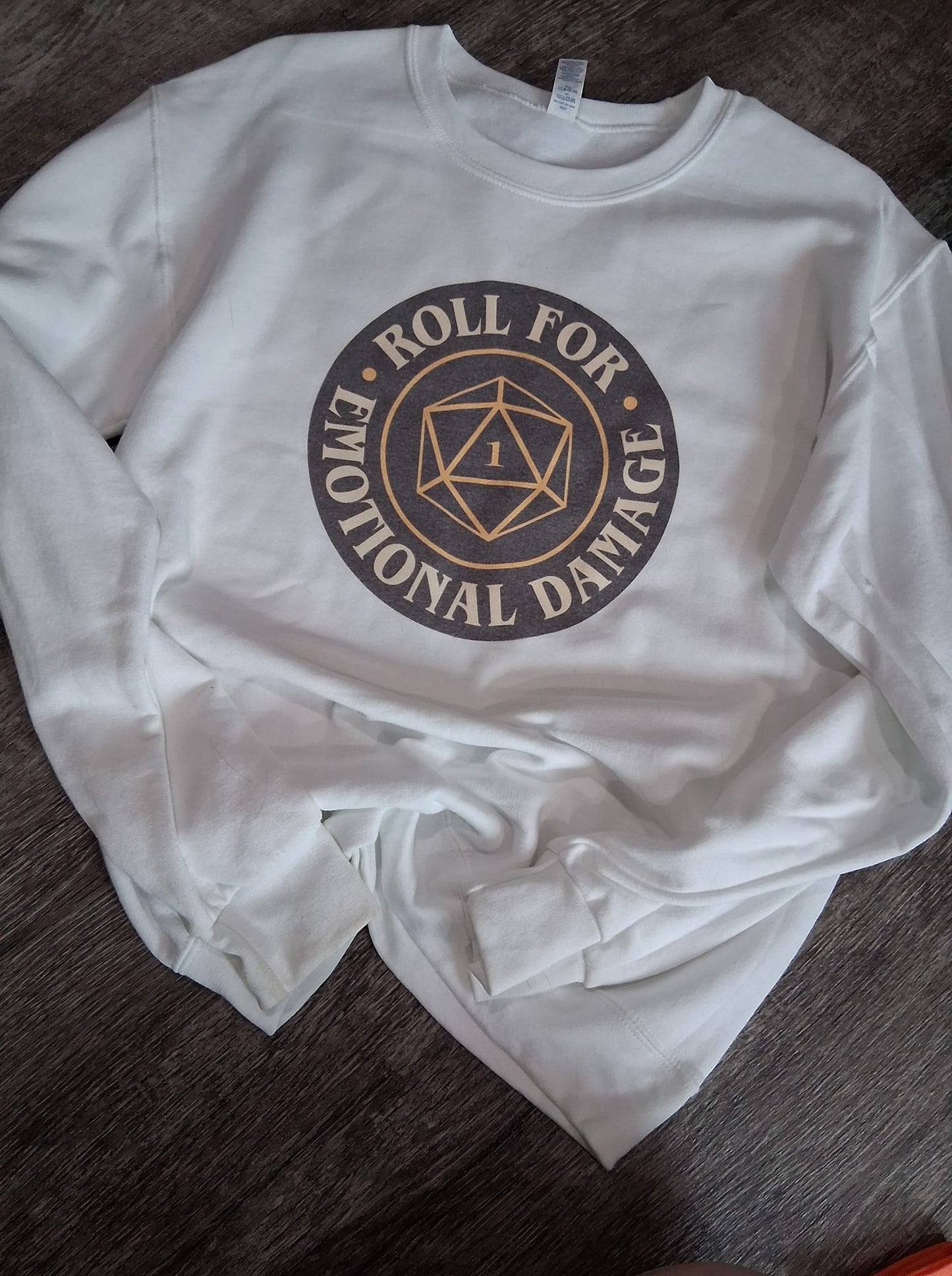 Roll for emotional damage sweatshirt