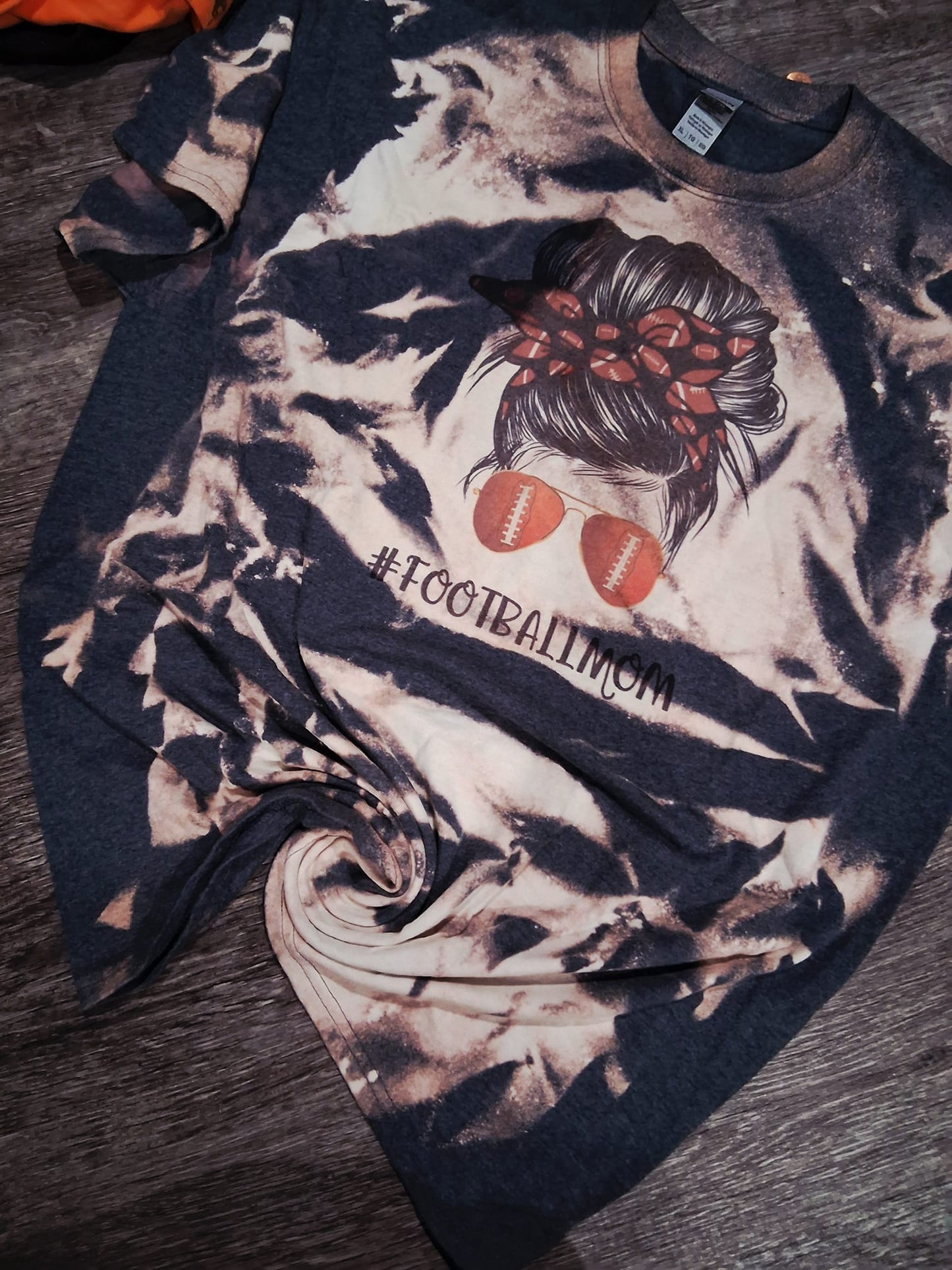 Football mama bleach tee