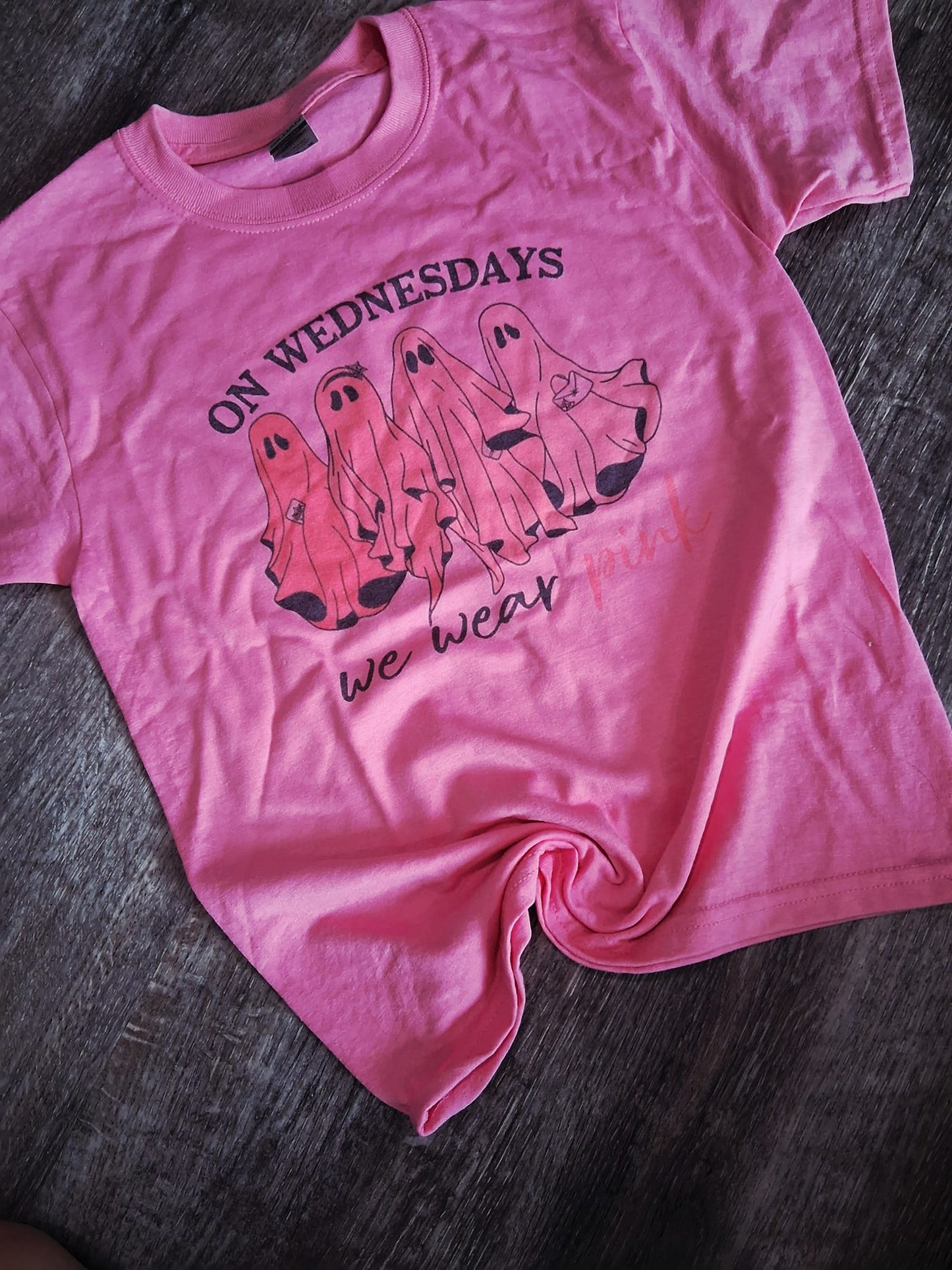 On Wednesday we wear pink shirt