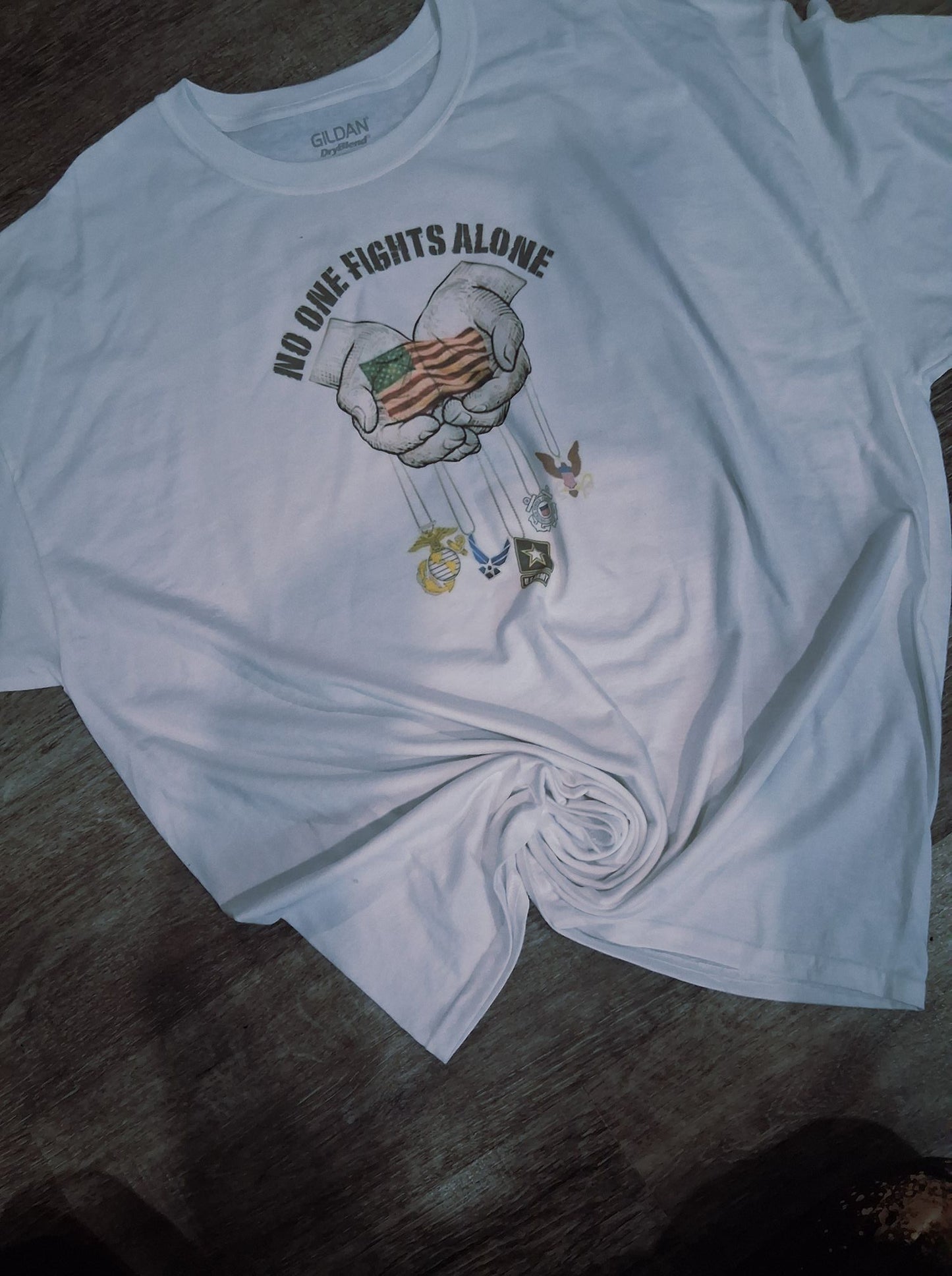 No one fights alone shirt