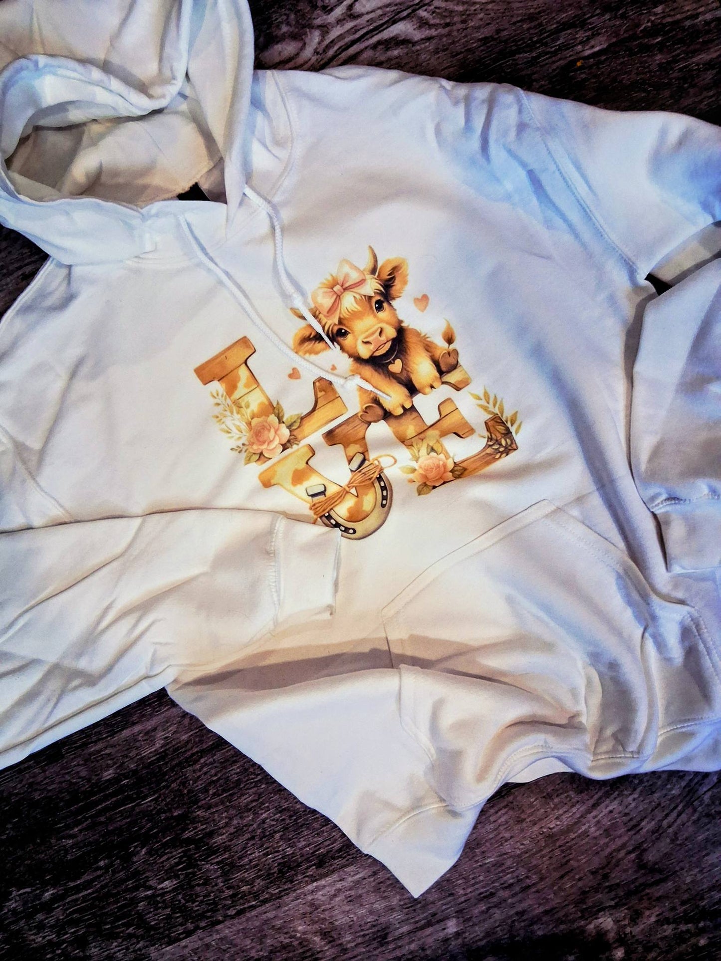 Love cow hoodie