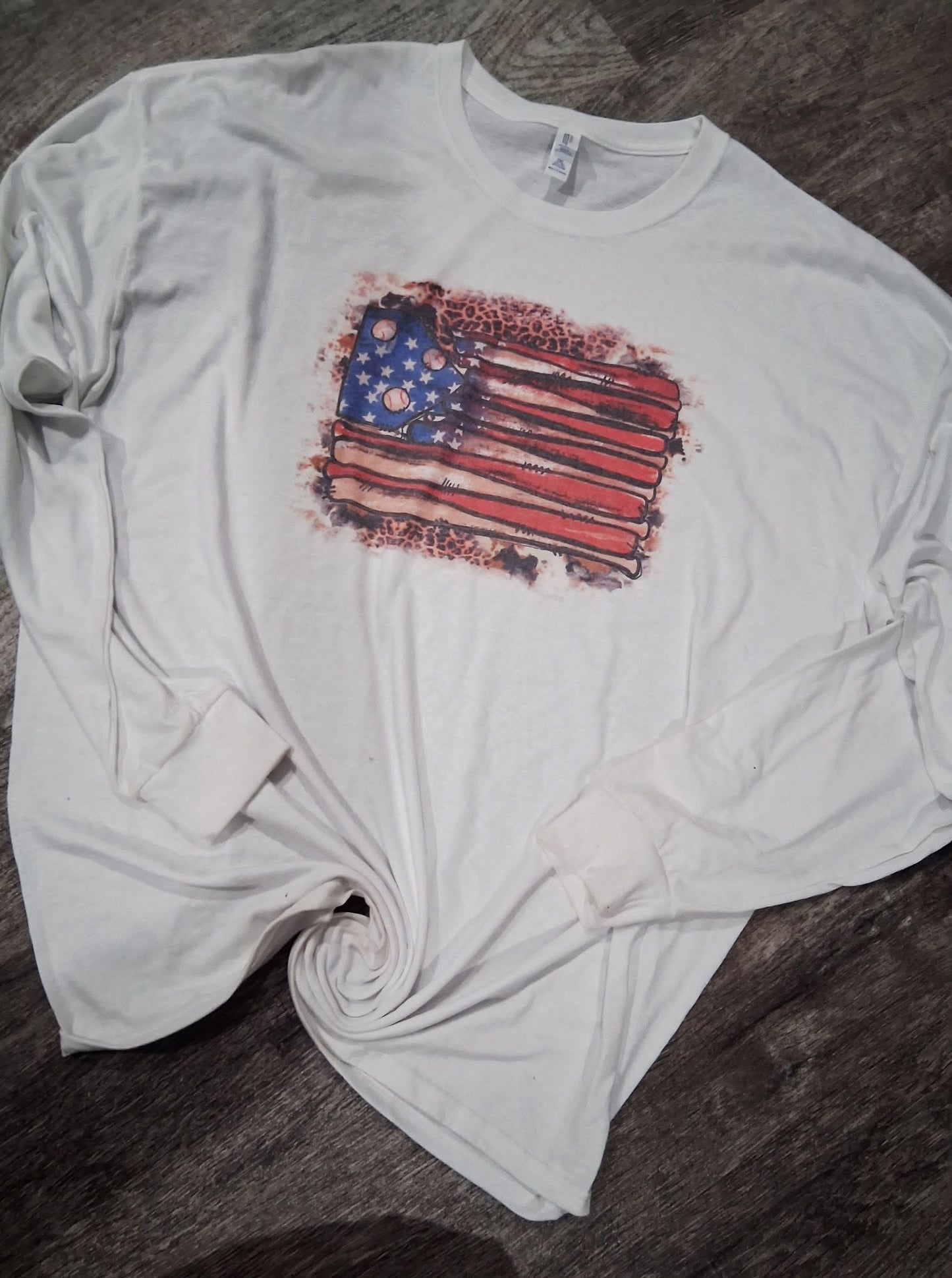 Baseball Flag long sleeve