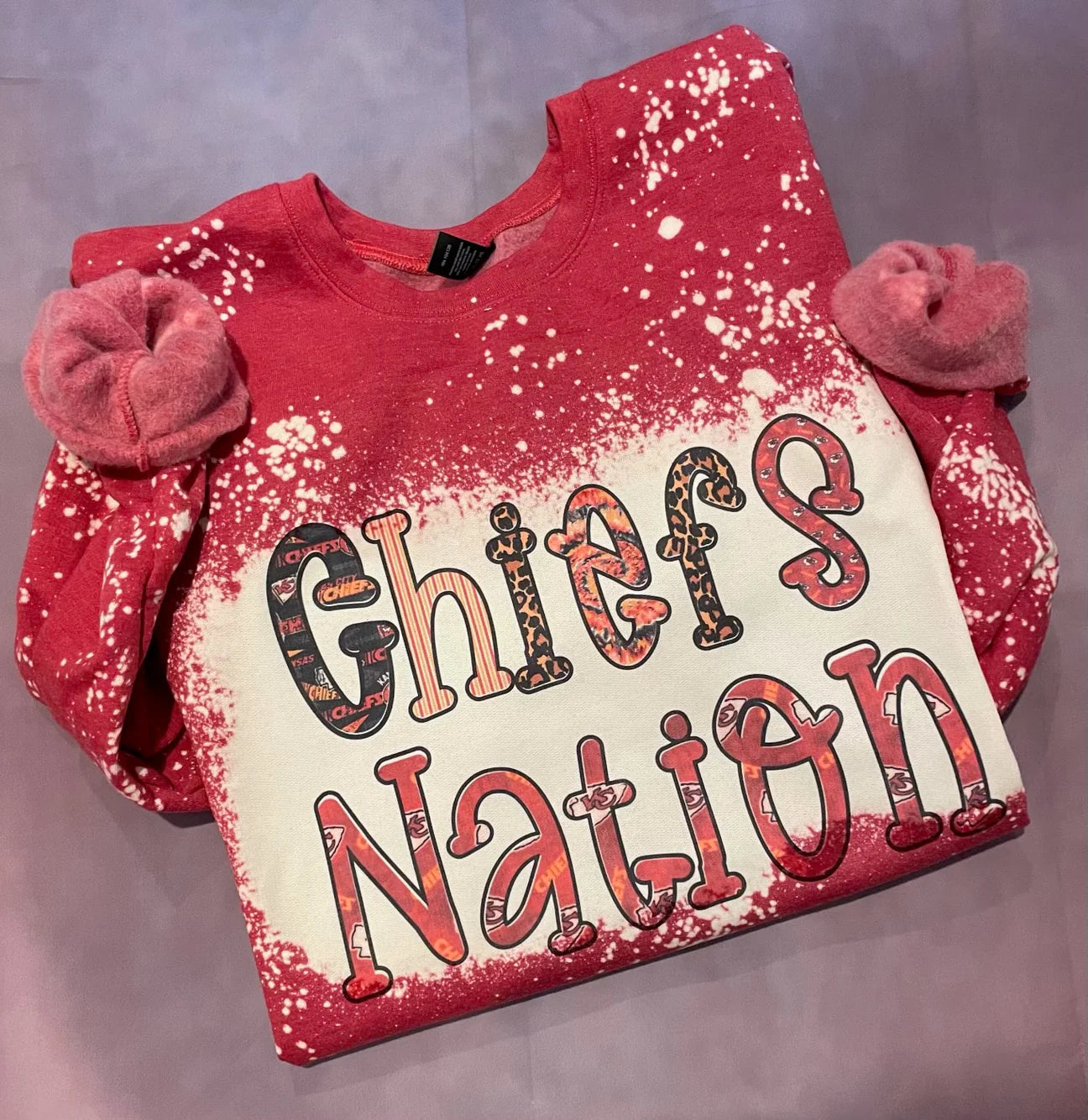 Chiefs Nation Bleached Sweatshirts