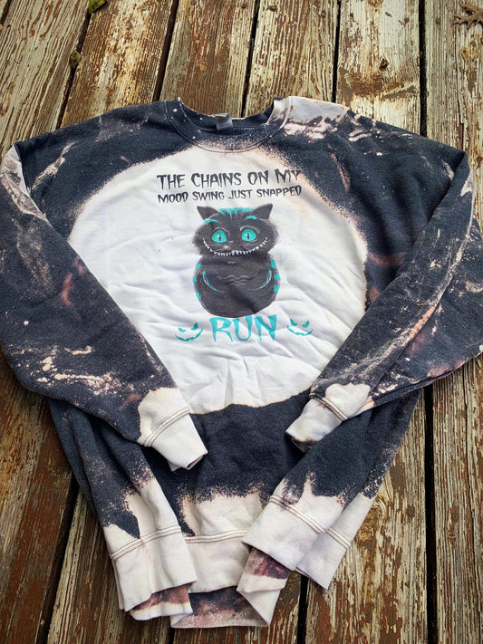 The chains on my mood swing Bleached Sweatshirts