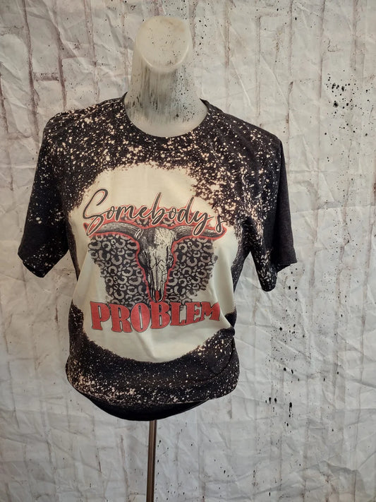 Somebody Problem Bleached Tees