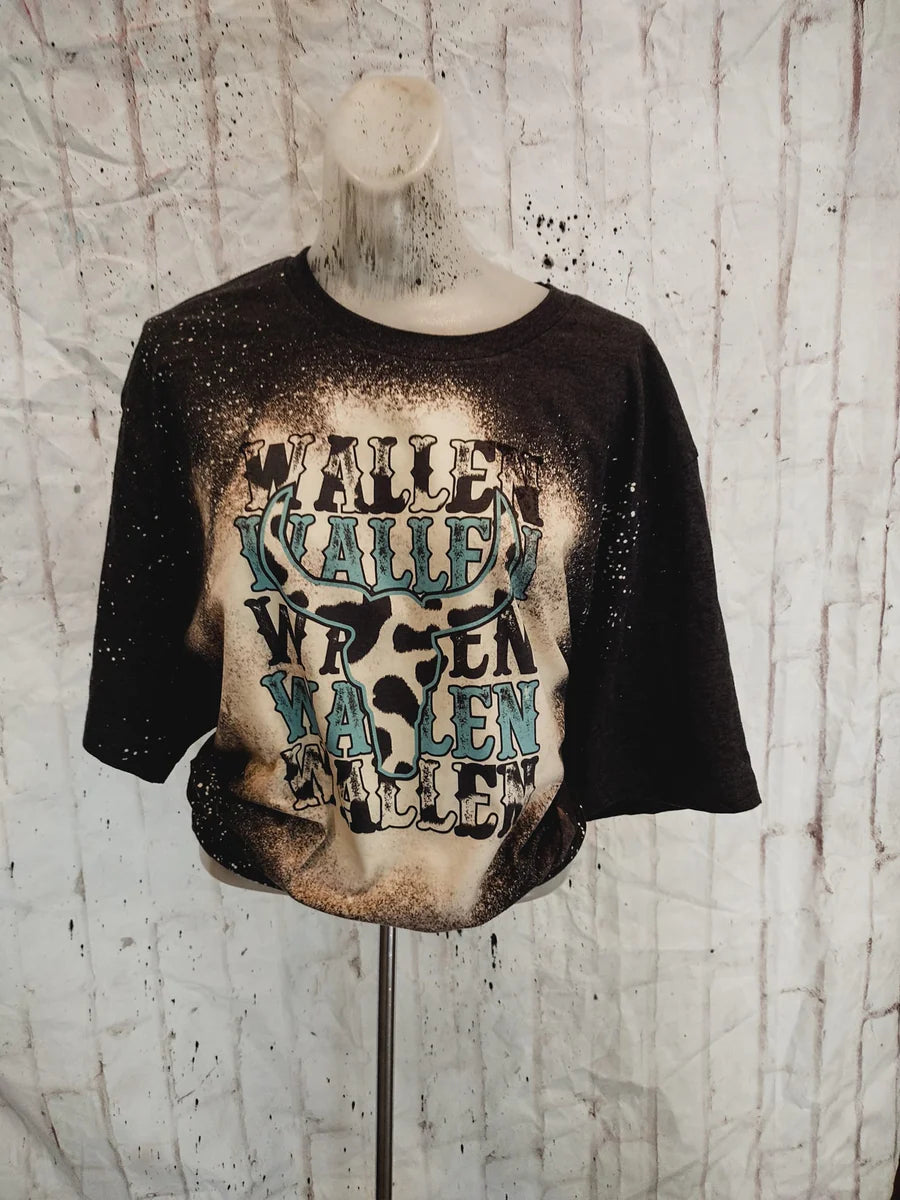 W. Cowhide Bleached Tees