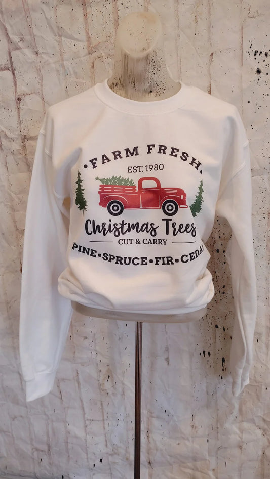 Farm Fresh Christmas Sweatshirt