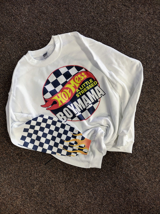 Hot mess boy mama Sweatshirt