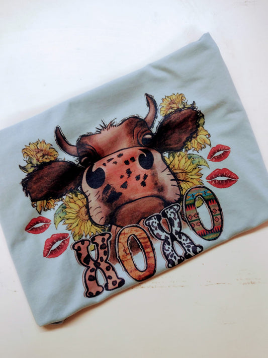 XOXO Cow Tee