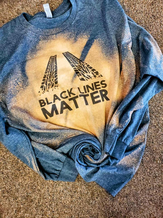 Black Line Matter Long Sleeve
