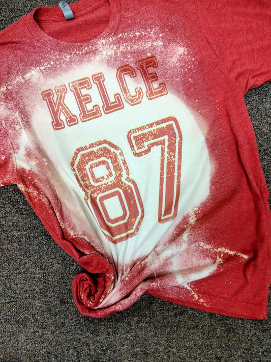 Kelce 87 Bleached Tees