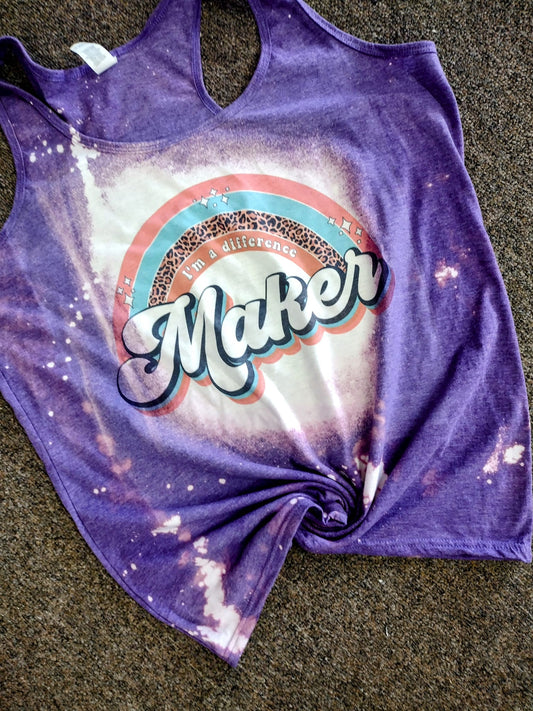 Im a difference maker Bleached Tees