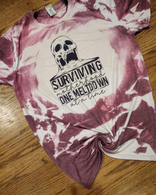 Surviving motherhood bleach tee