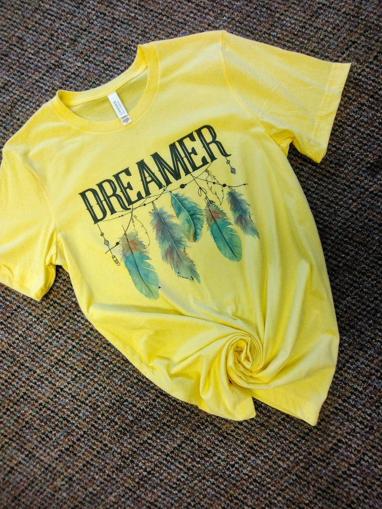 Dreamer Tee On Yellow