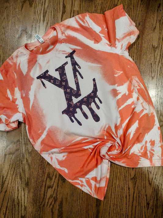 Inspired design bleach tee